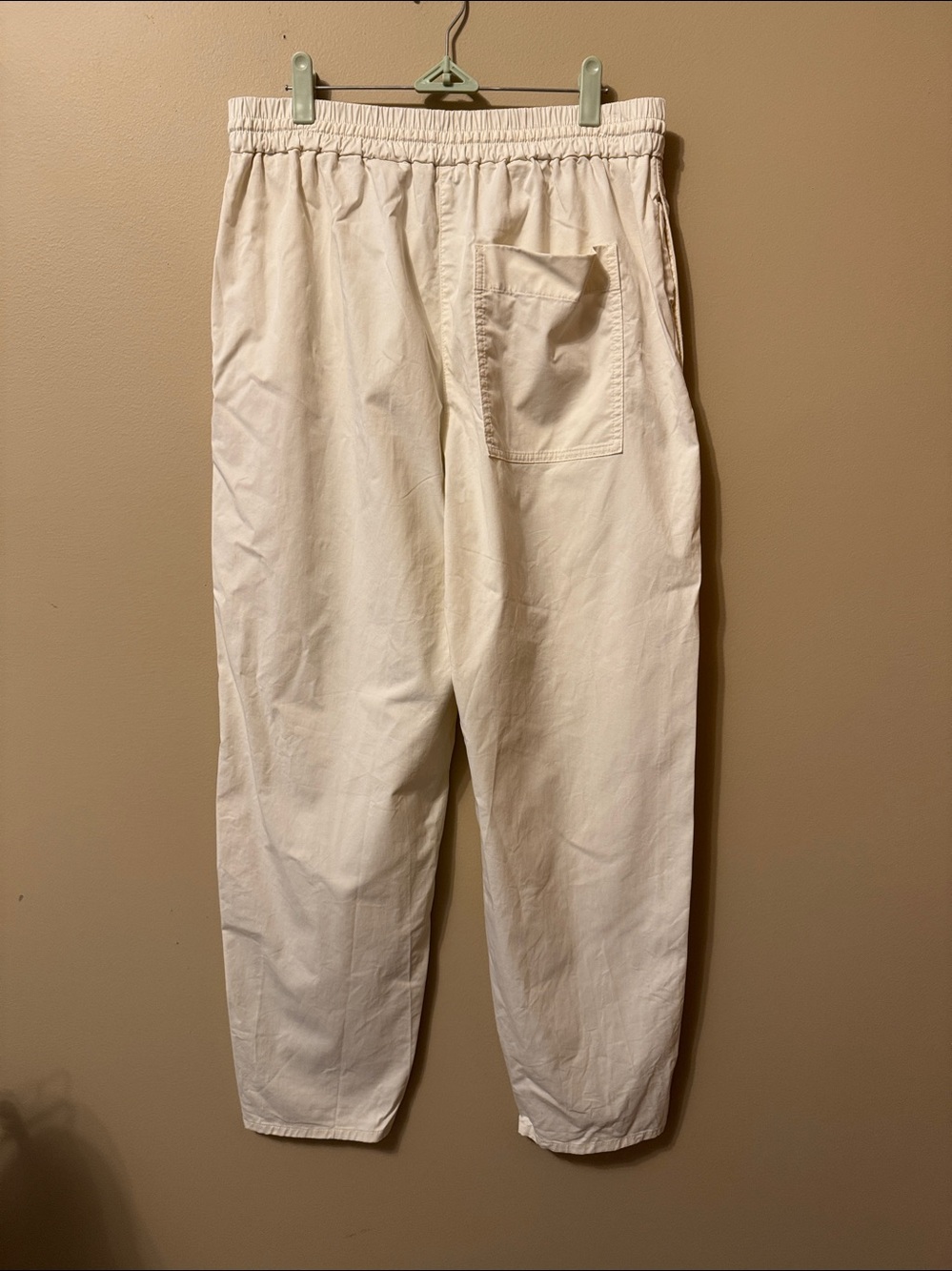 COS Cream Straight-Leg Drawstring Pants - Picture 4 of 6